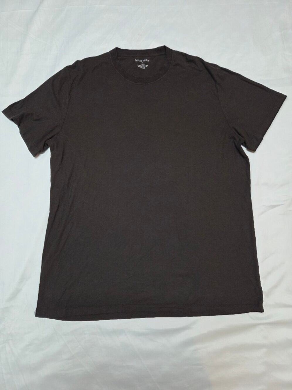 Taylor Stitch Black Short Sleeve Crew Tee 46
